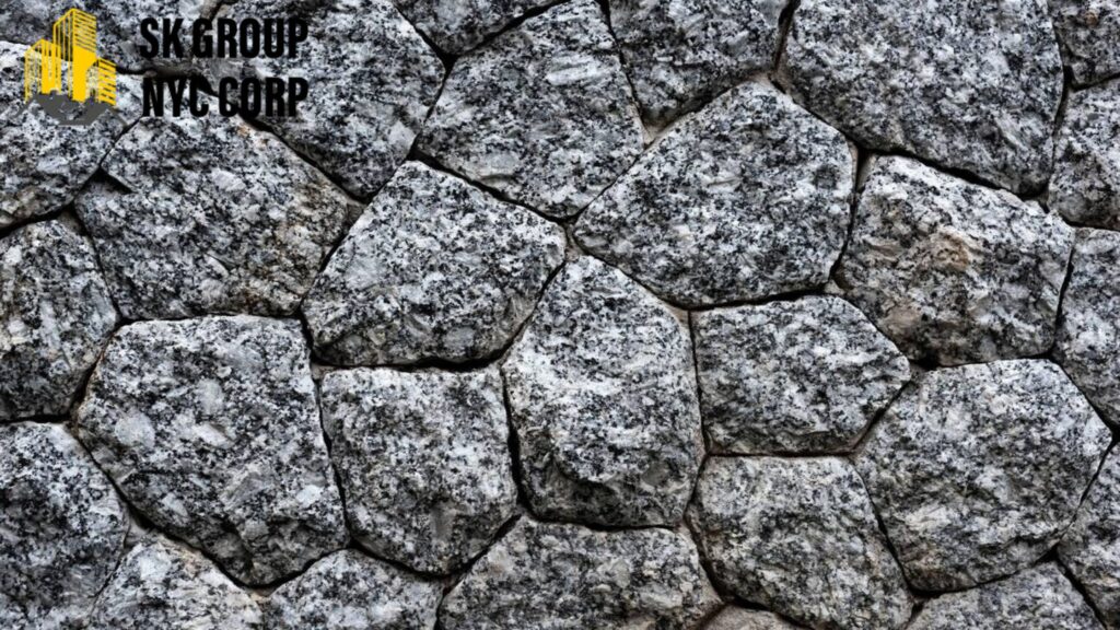Beautiful gray stone masonry wall by SK Group NYC Corp – expert stone masonry near me