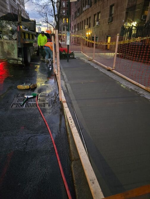 sidewalk installation