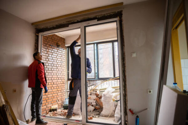 Interior door and window installation Interior door and window installation