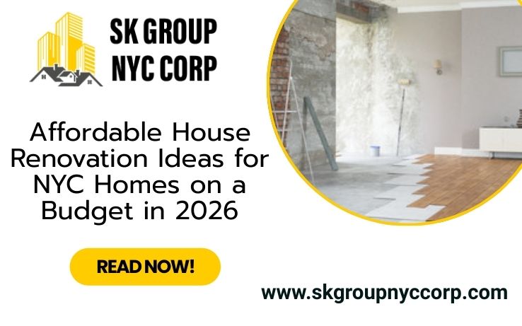 affordable house renovation ideas in nyc 2026 by sk group nyc corp for budget-friendly home upgrades