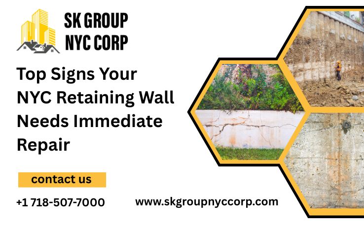 retaining wall repair in NYC
