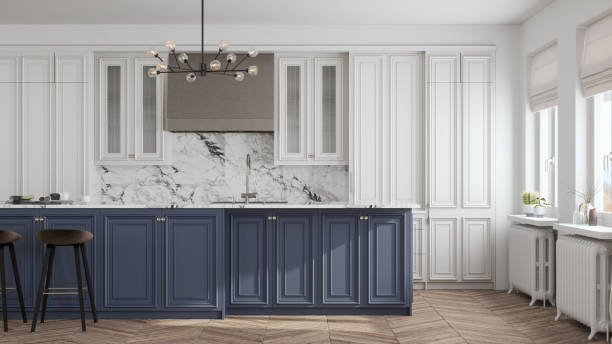 nyc kitchen Two-Tone Cabinets
