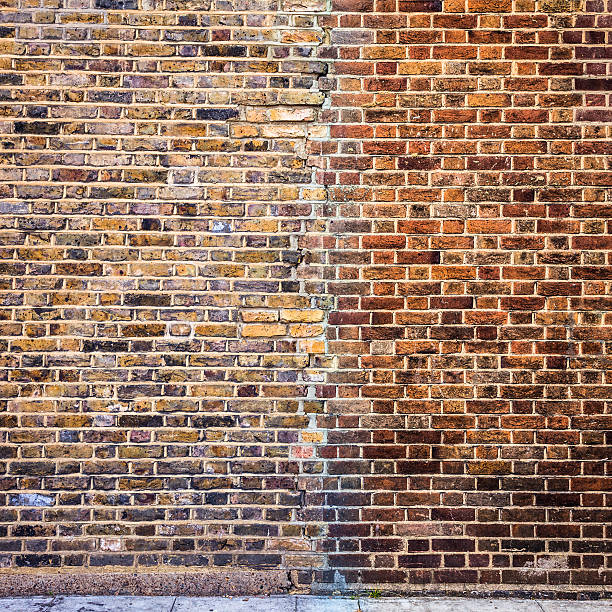 Before and after tuckpointing on brick wall showing restored mortar and improved curb appeal