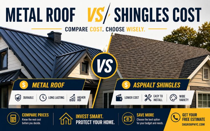 Metal Roof vs Shingles Cost