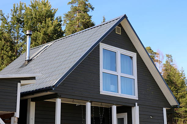 Modern home with metal roof in NYC – durable and energy-efficient roofing option.