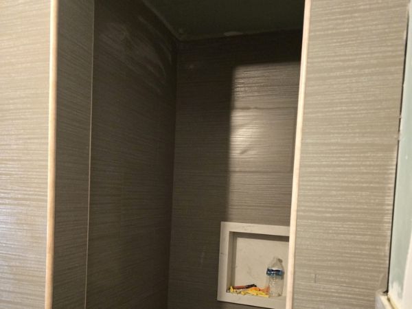 bathroom tile install