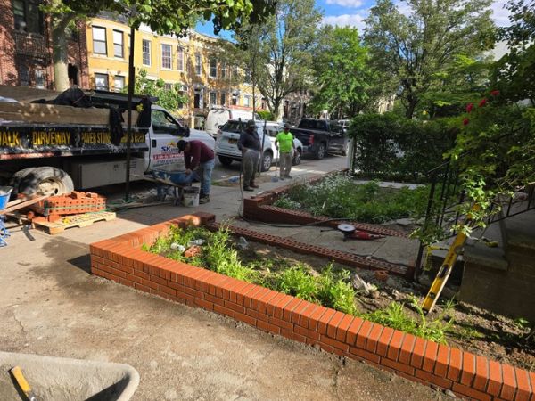 fence-installation-and-brick-retaining-wall-nyc