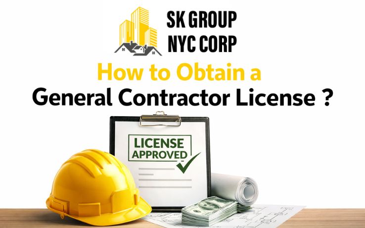 how to obtain a general contractor license in nyc guide with construction worker and skyline