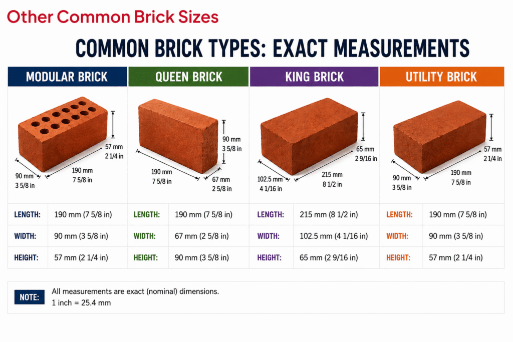 Brick dimensions measurement 
